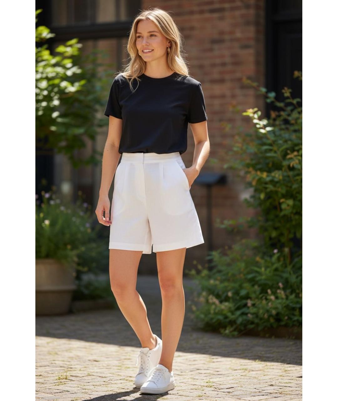 ESCADA Белые хлопковые шорты, фото 7