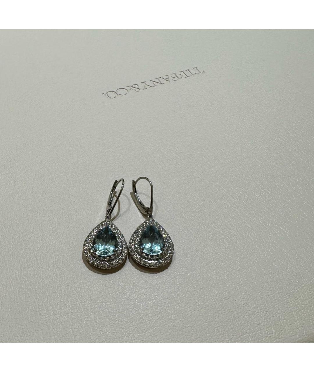 TIFFANY&CO Платиновые серьги, фото 2