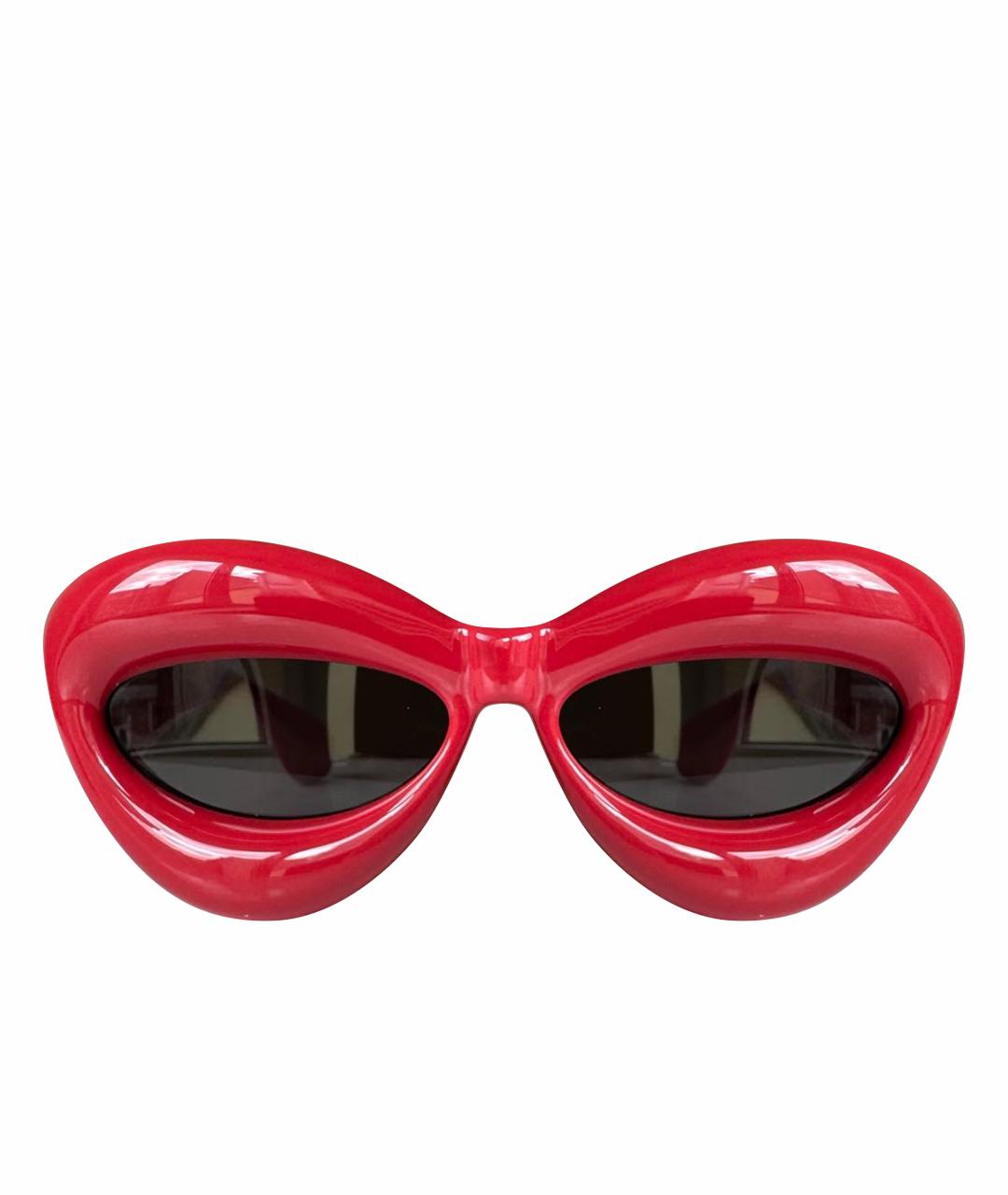 LOEWE Красные пластиковые солнцезащитные очки, фото 1