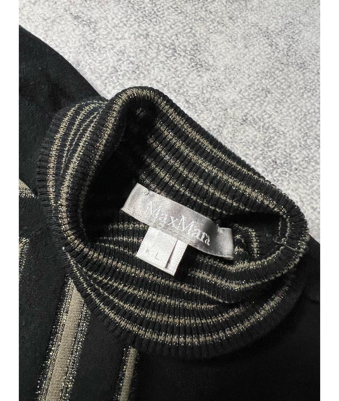 MAX MARA Черный шерстяной джемпер / свитер, фото 4