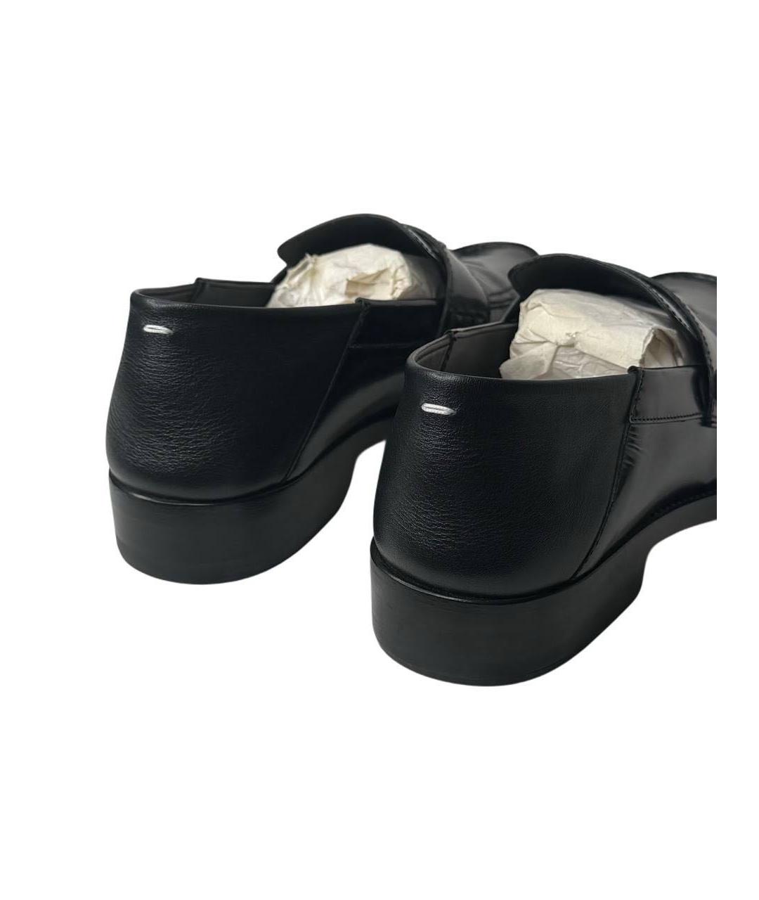 MAISON MARGIELA Черные кожаные лоферы, фото 8