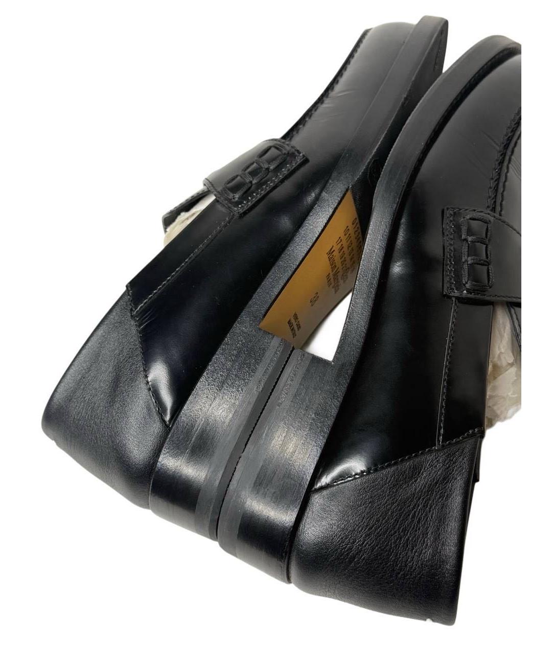 MAISON MARGIELA Черные кожаные лоферы, фото 7