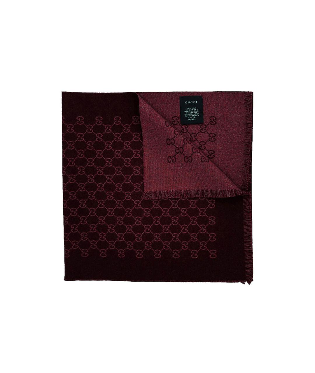GUCCI Бирюзовый шерстяной шарф, фото 5