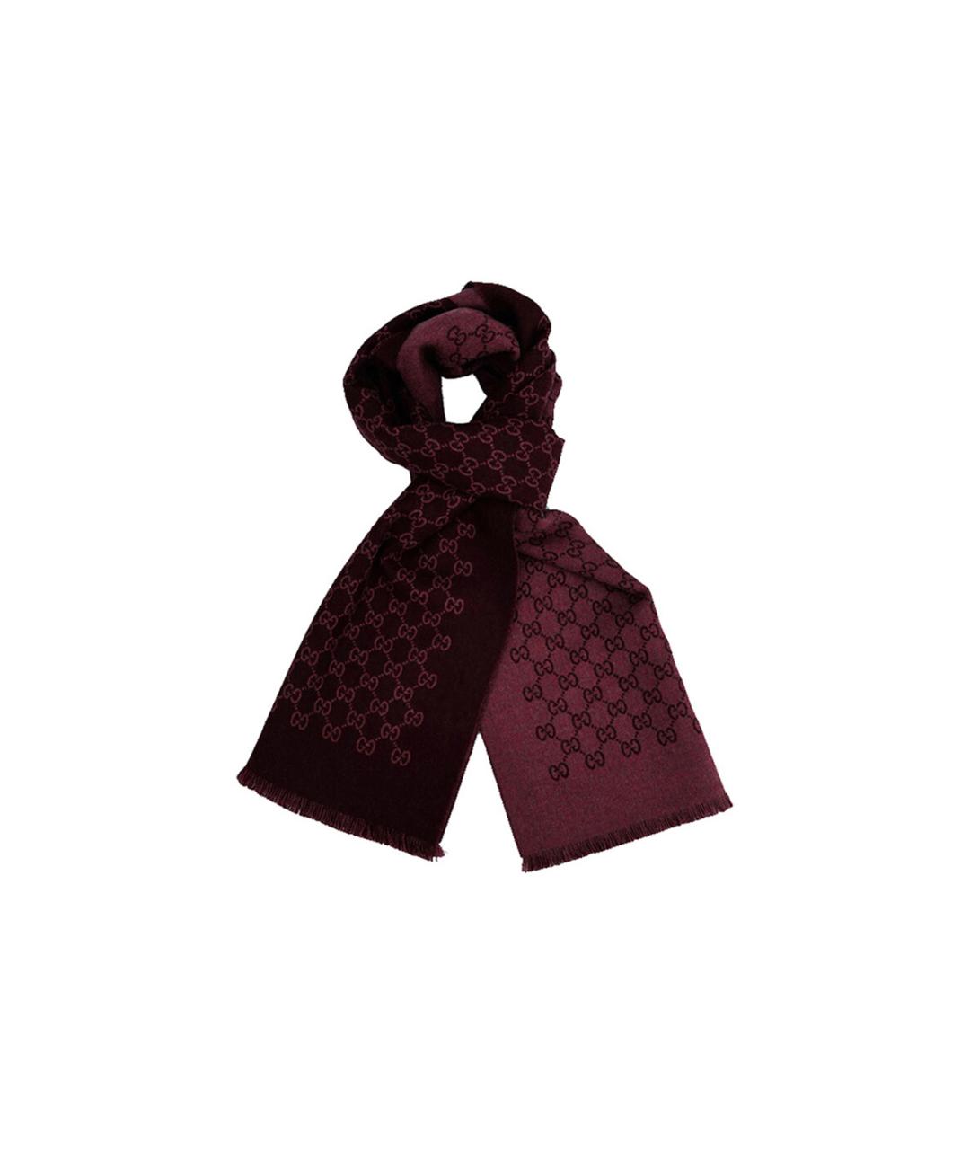 GUCCI Бирюзовый шерстяной шарф, фото 2