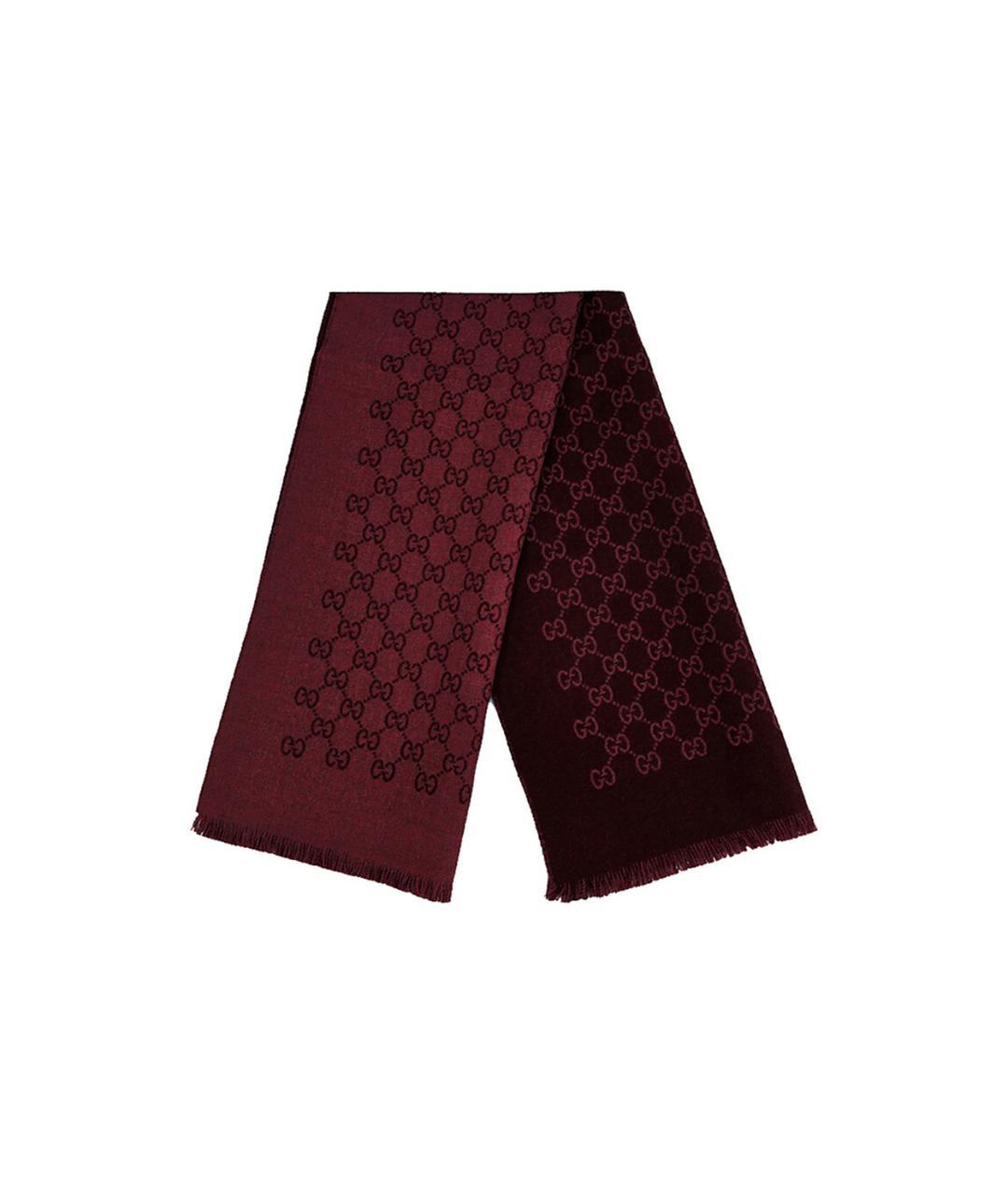 GUCCI Бирюзовый шерстяной шарф, фото 3