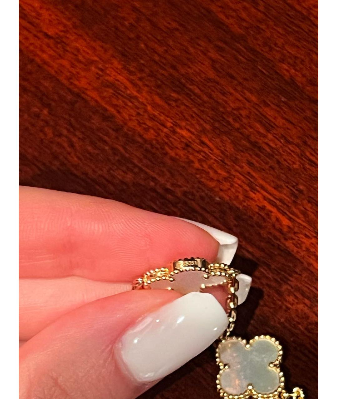 VAN CLEEF & ARPELS Белое колье из желтого золота, фото 6