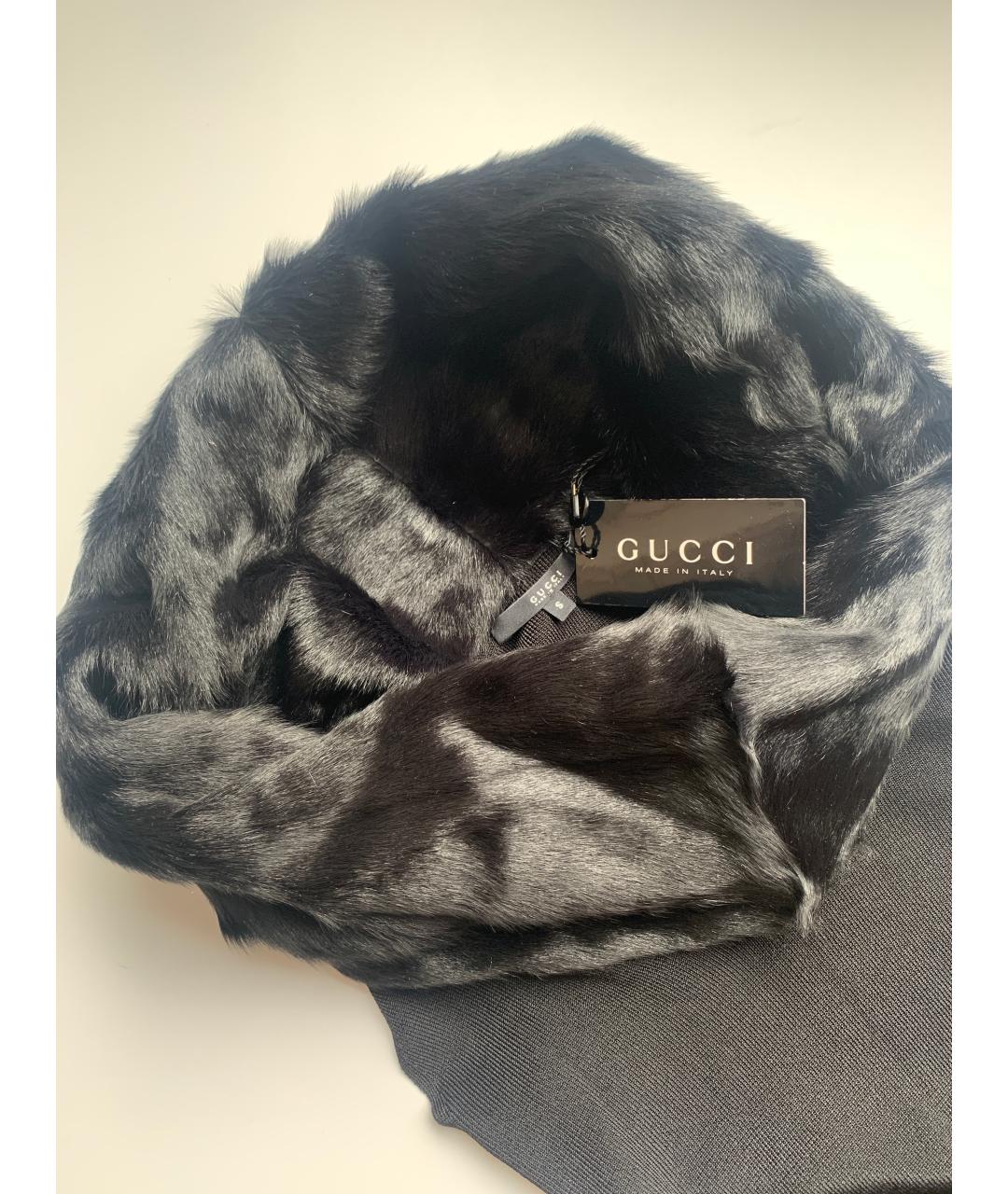 GUCCI Черный вискозный джемпер / свитер, фото 7