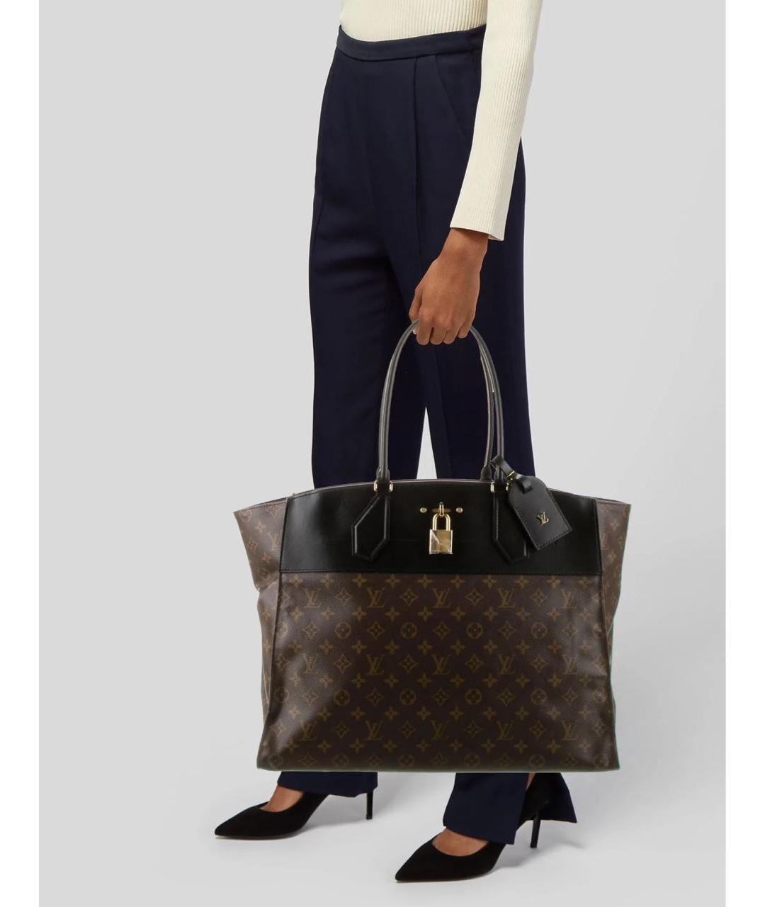 LOUIS VUITTON Коричневая дорожная/спортивная сумка из искусственной кожи, фото 5
