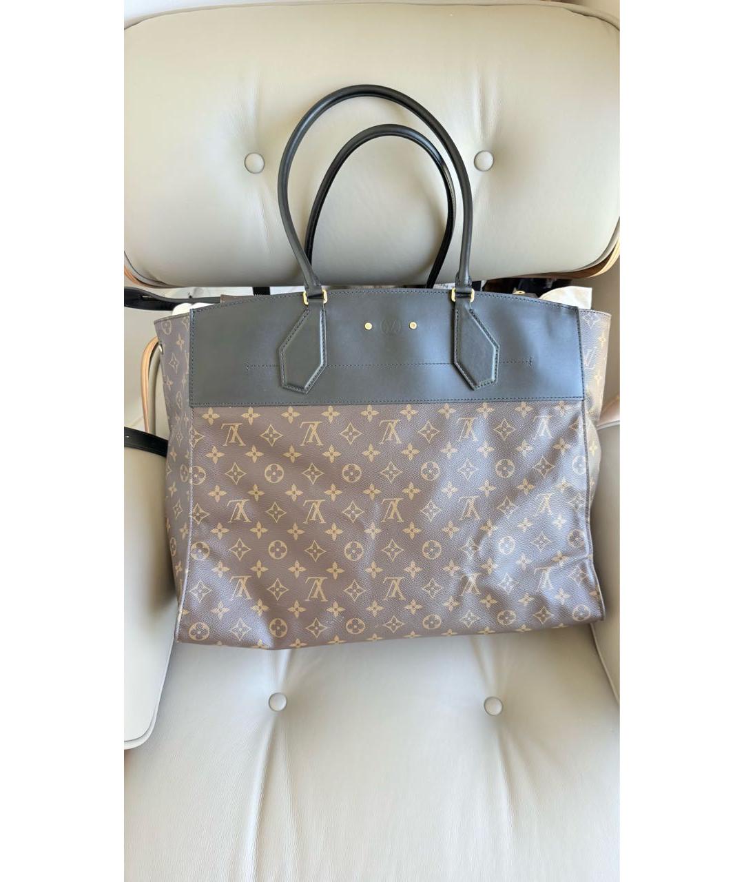 LOUIS VUITTON Коричневая дорожная/спортивная сумка из искусственной кожи, фото 2