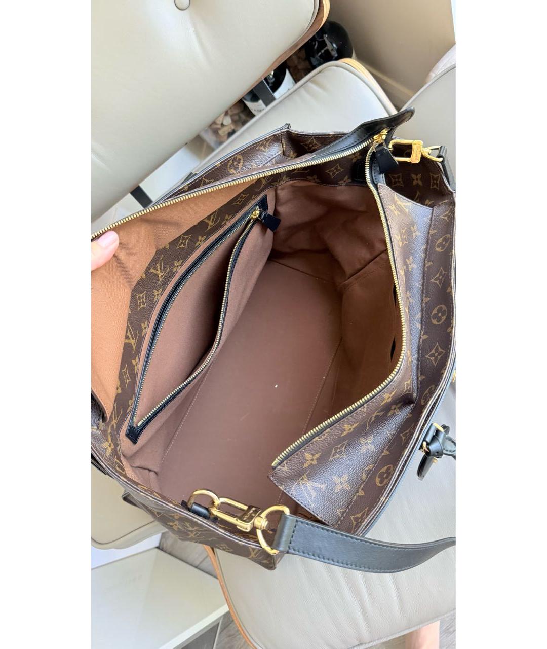 LOUIS VUITTON Коричневая дорожная/спортивная сумка из искусственной кожи, фото 3