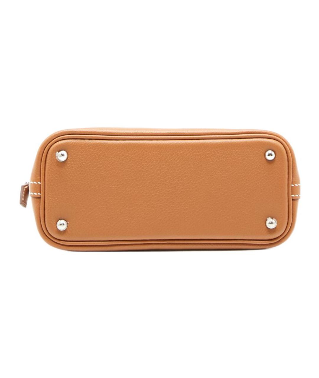 HERMES Коричневая кожаная сумка через плечо, фото 4