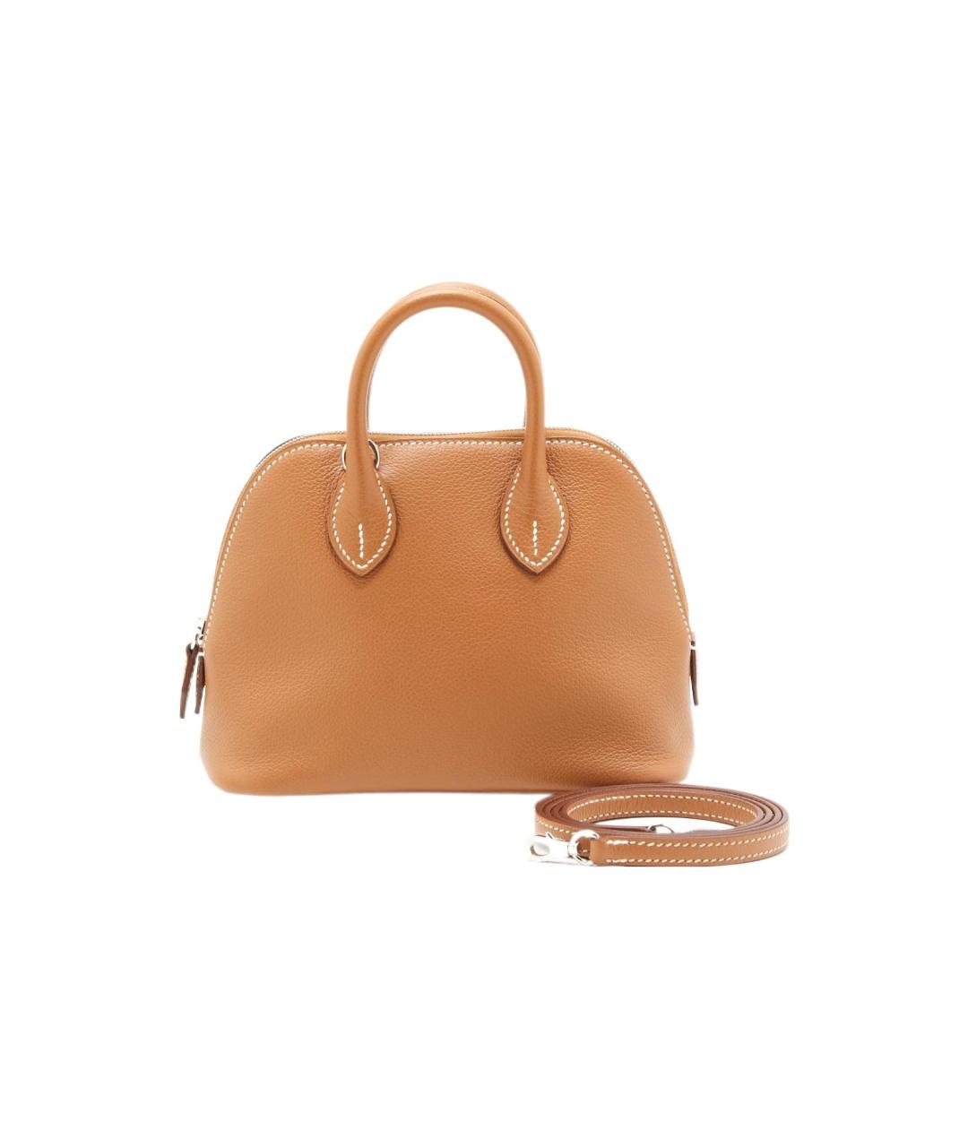 HERMES Коричневая кожаная сумка через плечо, фото 1