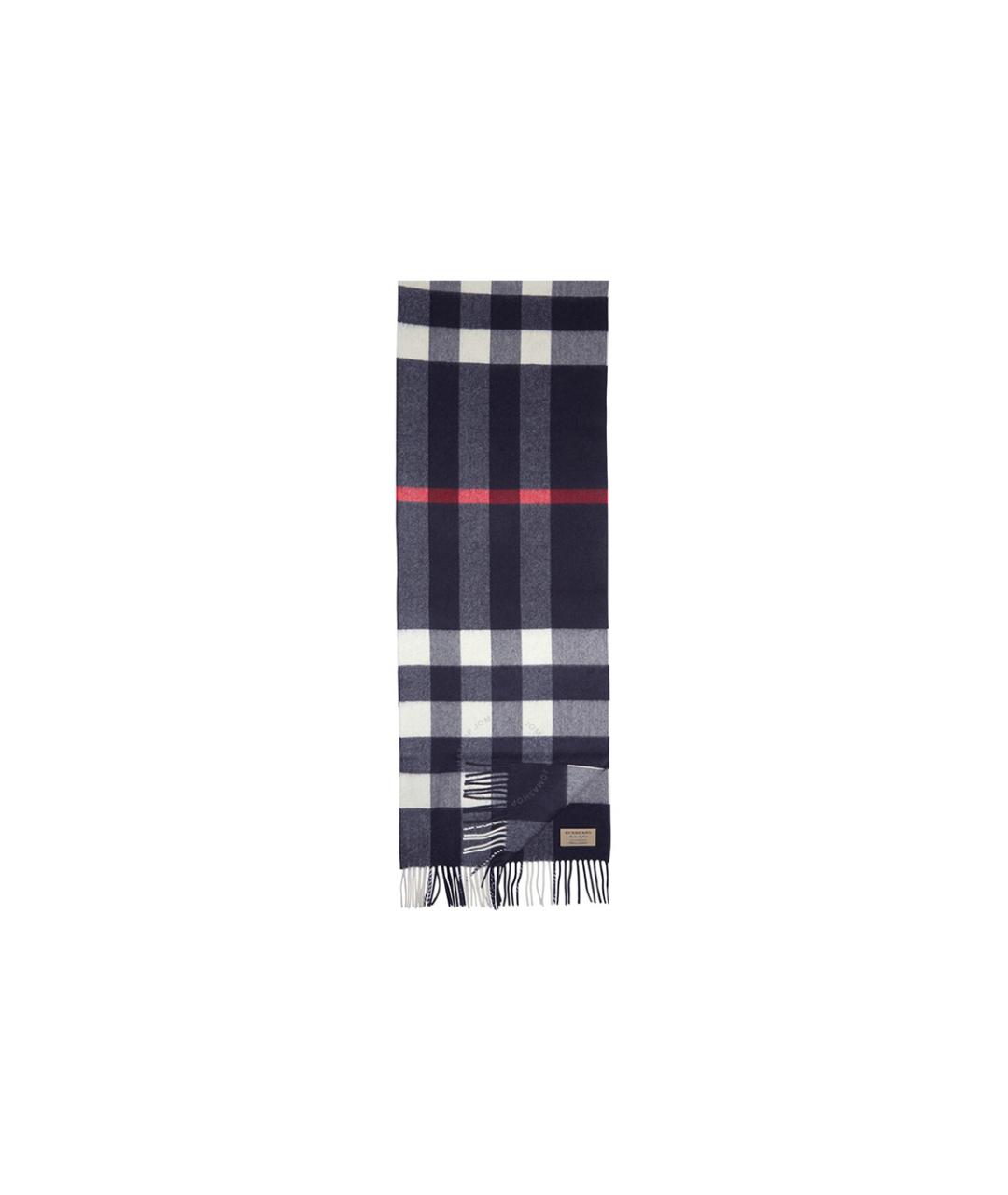 BURBERRY Серый кашемировый шарф, фото 1