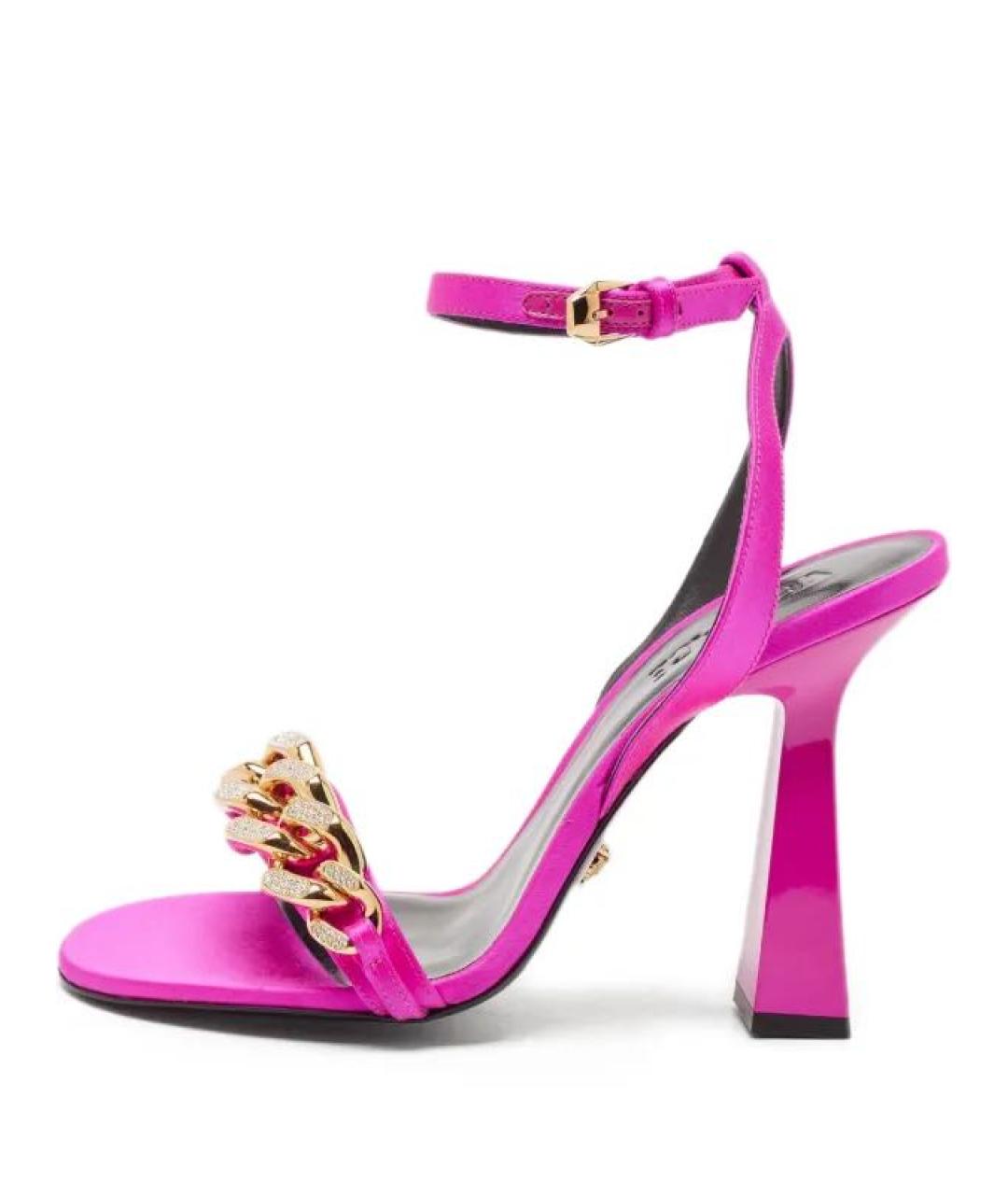 VERSACE Фуксия босоножки, фото 7
