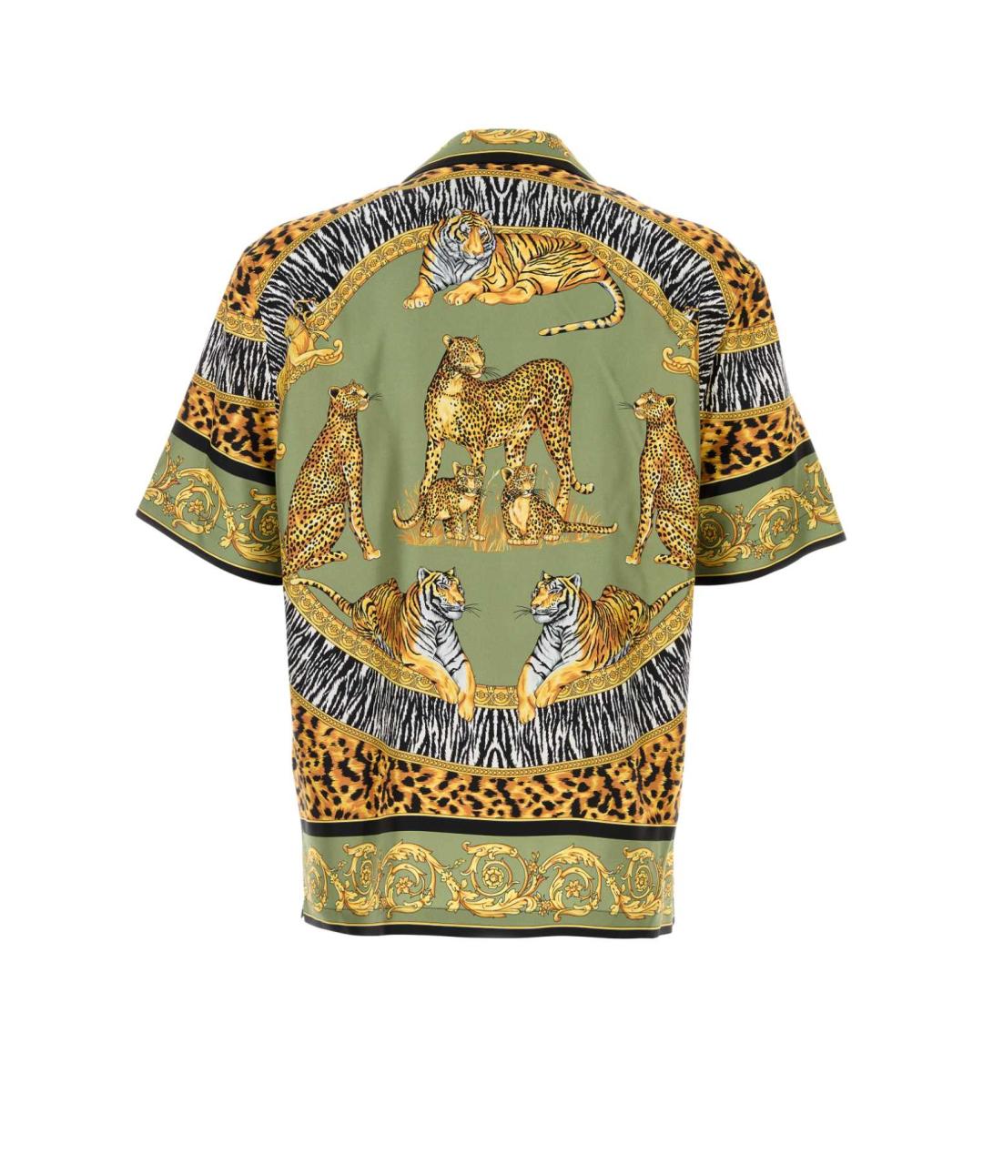 VERSACE Мульти шелковая кэжуал рубашка, фото 2