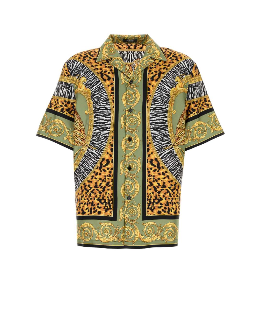 VERSACE Мульти шелковая кэжуал рубашка, фото 1
