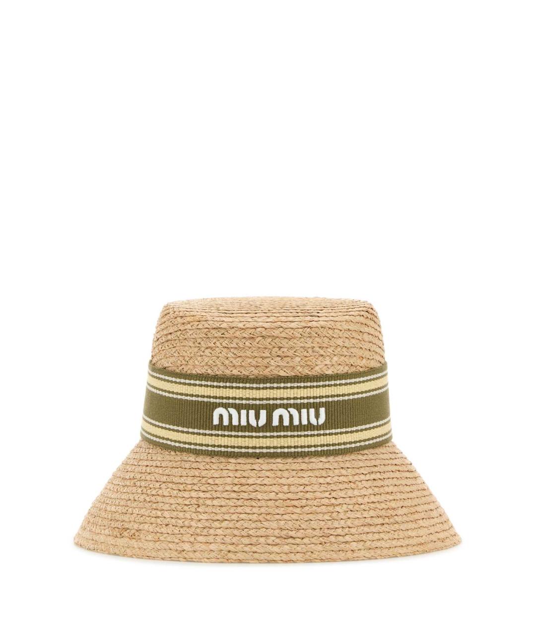 MIU MIU Бежевая шляпа, фото 1