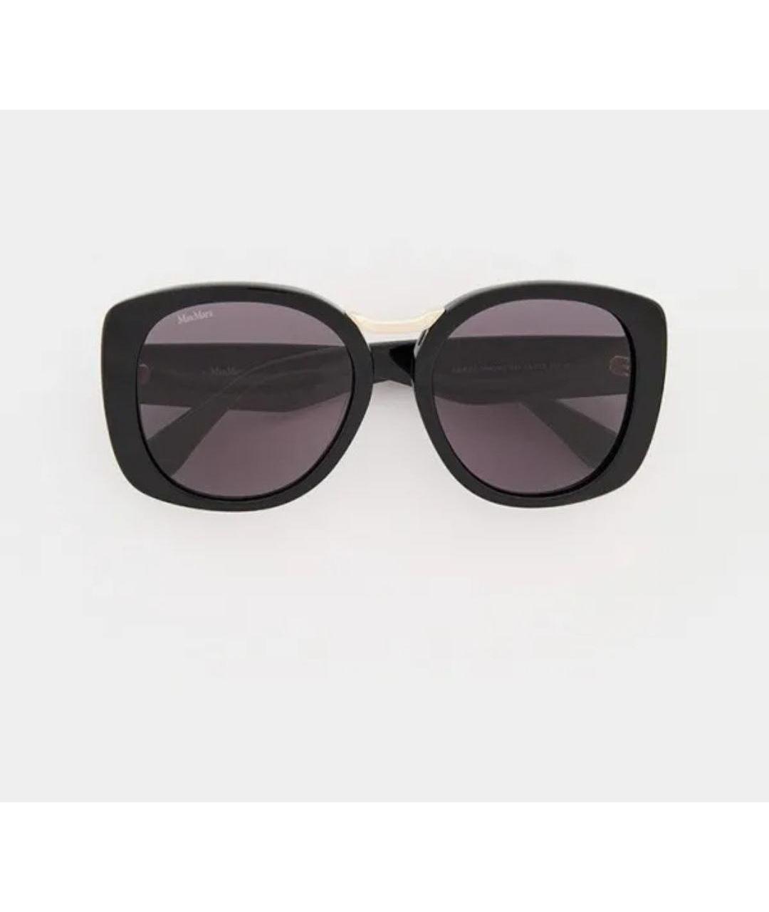 'S MAX MARA Черные пластиковые солнцезащитные очки, фото 8