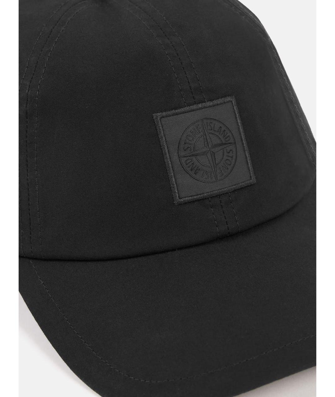 STONE ISLAND Черная хлопковая кепка/бейсболка, фото 4