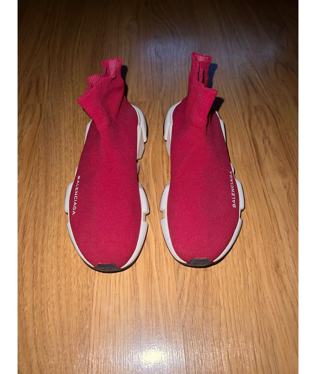 BALENCIAGA Красные текстильные кроссовки, фото 2