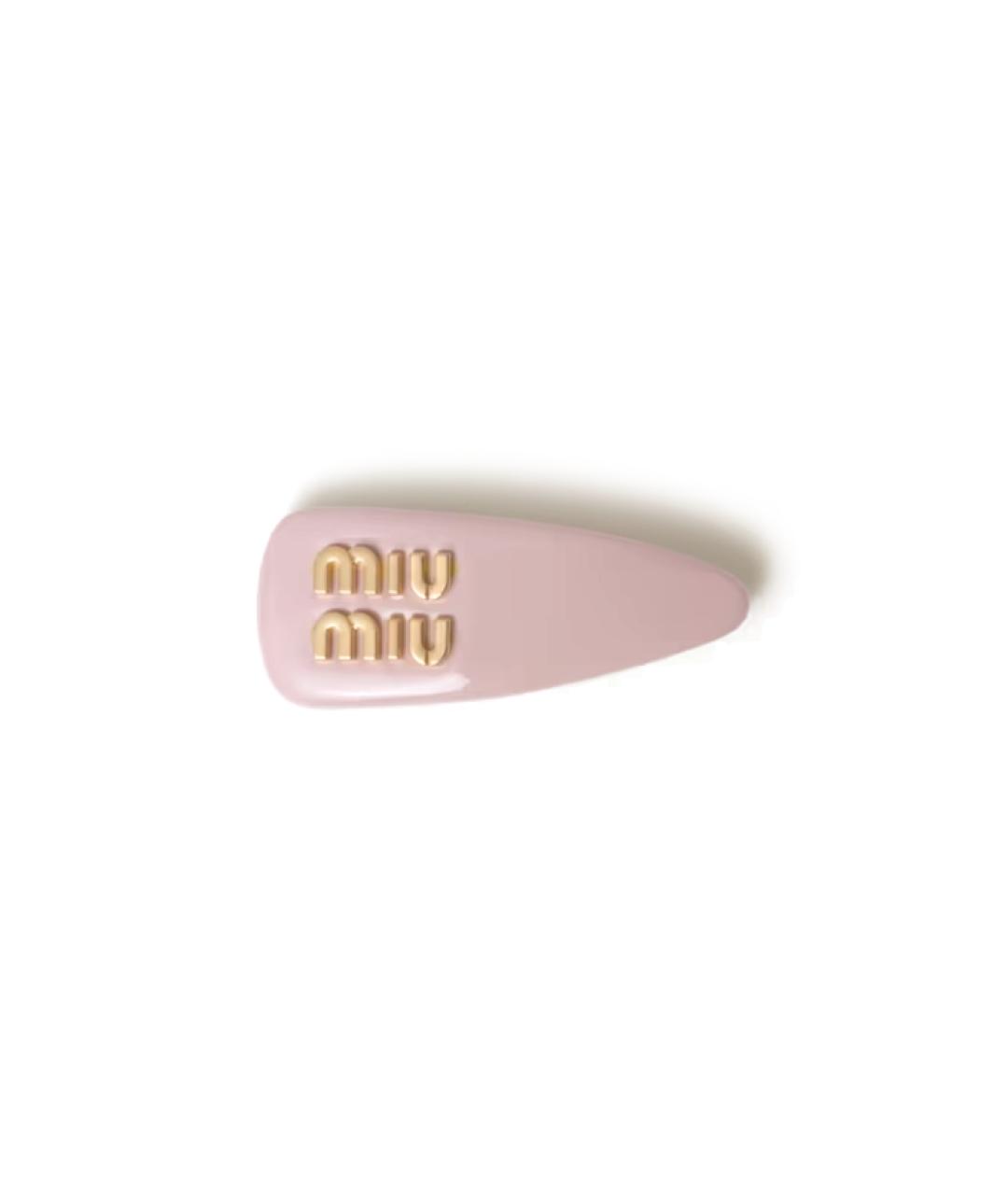 MIU MIU Розовая заколка, фото 1