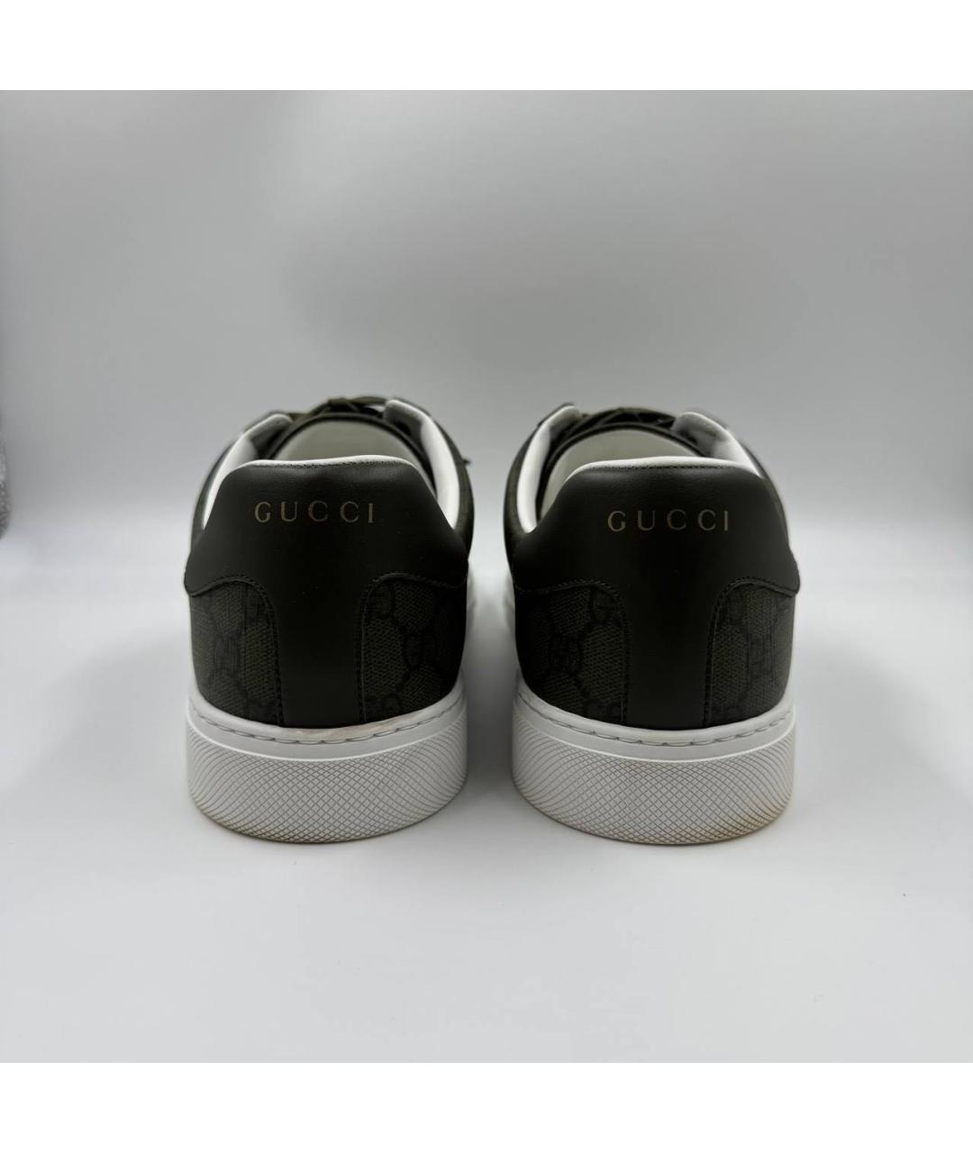 GUCCI Зеленые низкие кроссовки / кеды, фото 5