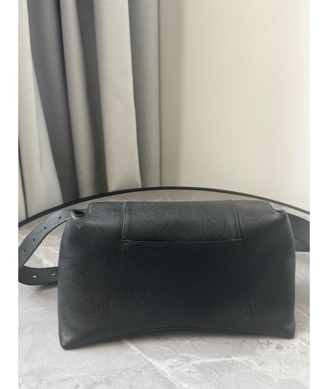 BALENCIAGA Черная кожаная сумка через плечо, фото 3