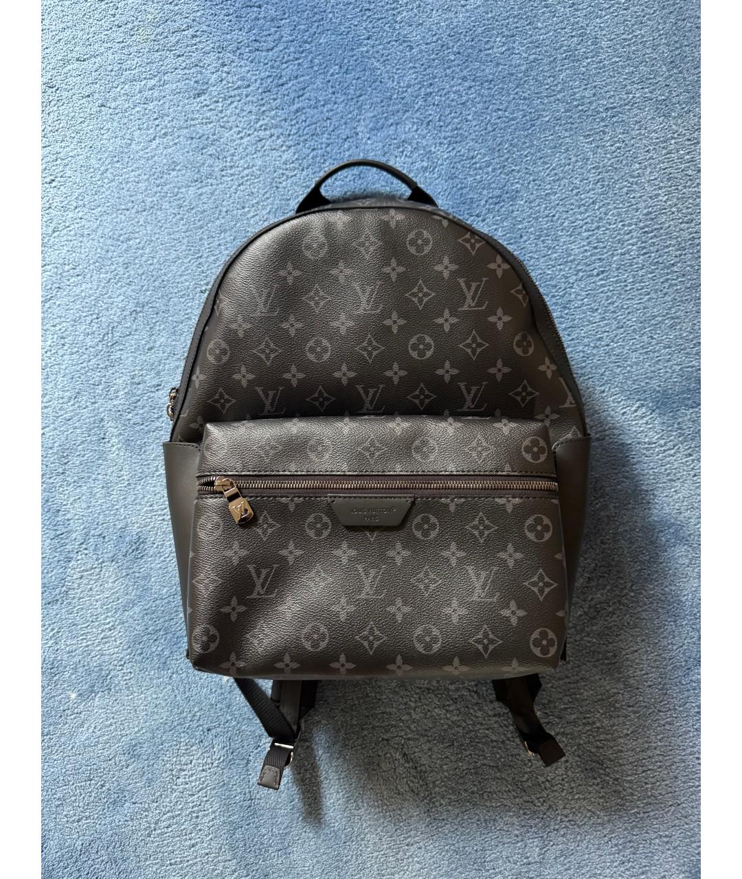 LOUIS VUITTON Черный рюкзак из искусственной кожи, фото 2