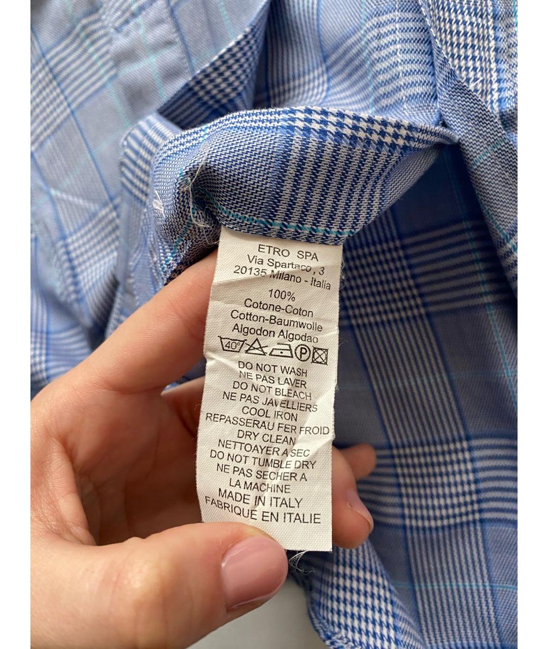 ETRO Мульти хлопковая кэжуал рубашка, фото 5