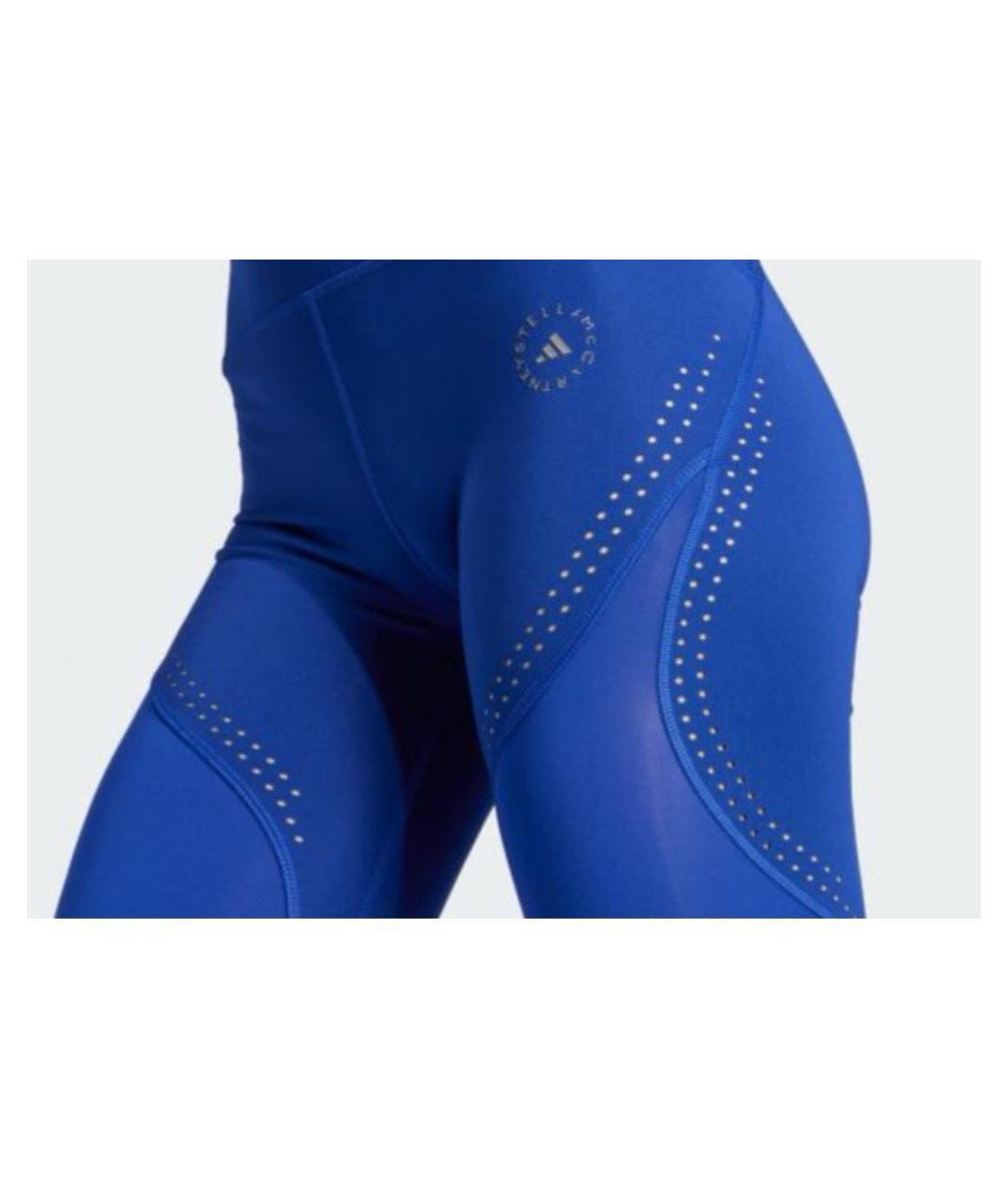 ADIDAS BY STELLA MCCARTNEY Синие полиэстеровые спортивные брюки и шорты, фото 6