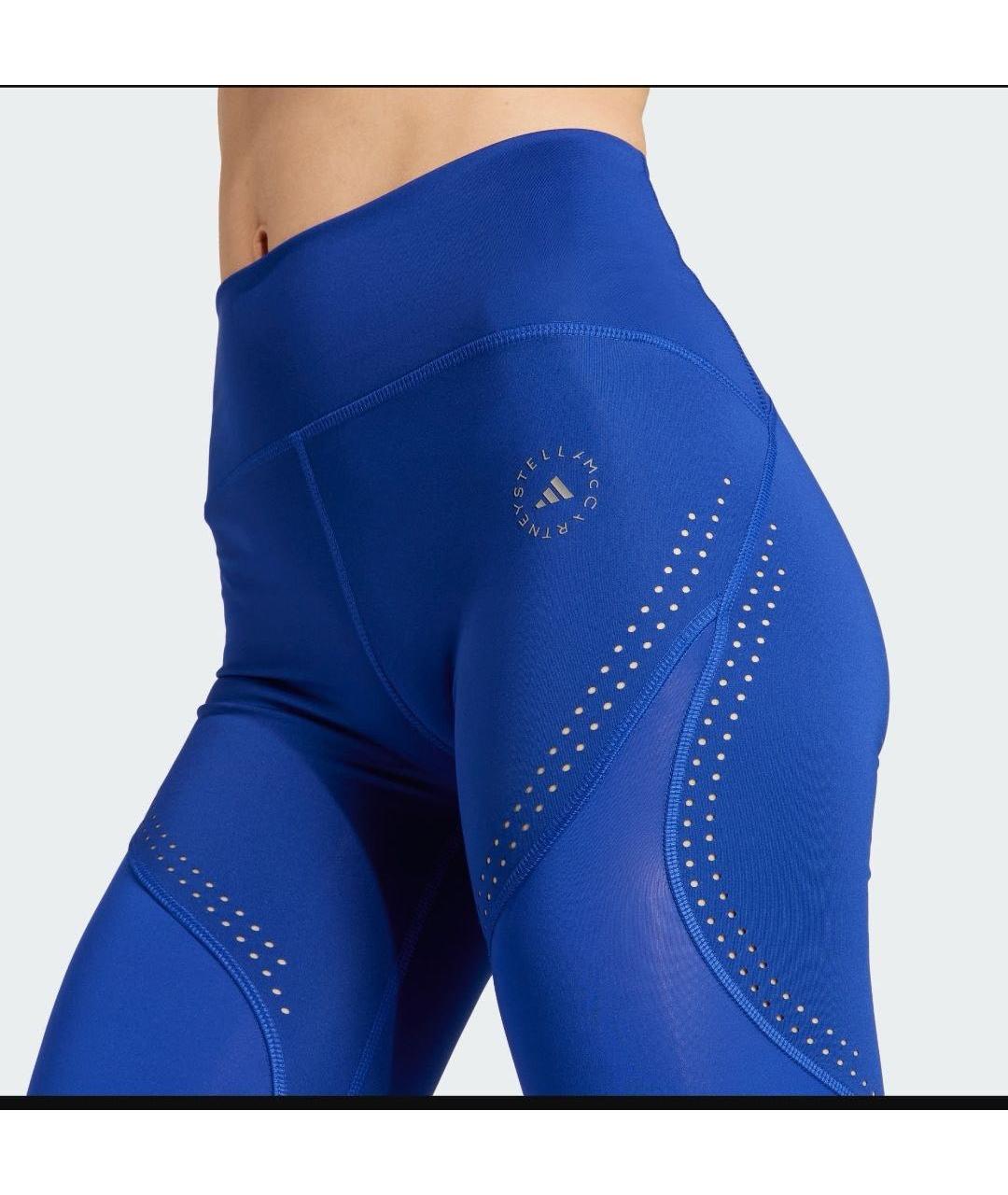 ADIDAS BY STELLA MCCARTNEY Синие полиэстеровые спортивные брюки и шорты, фото 7