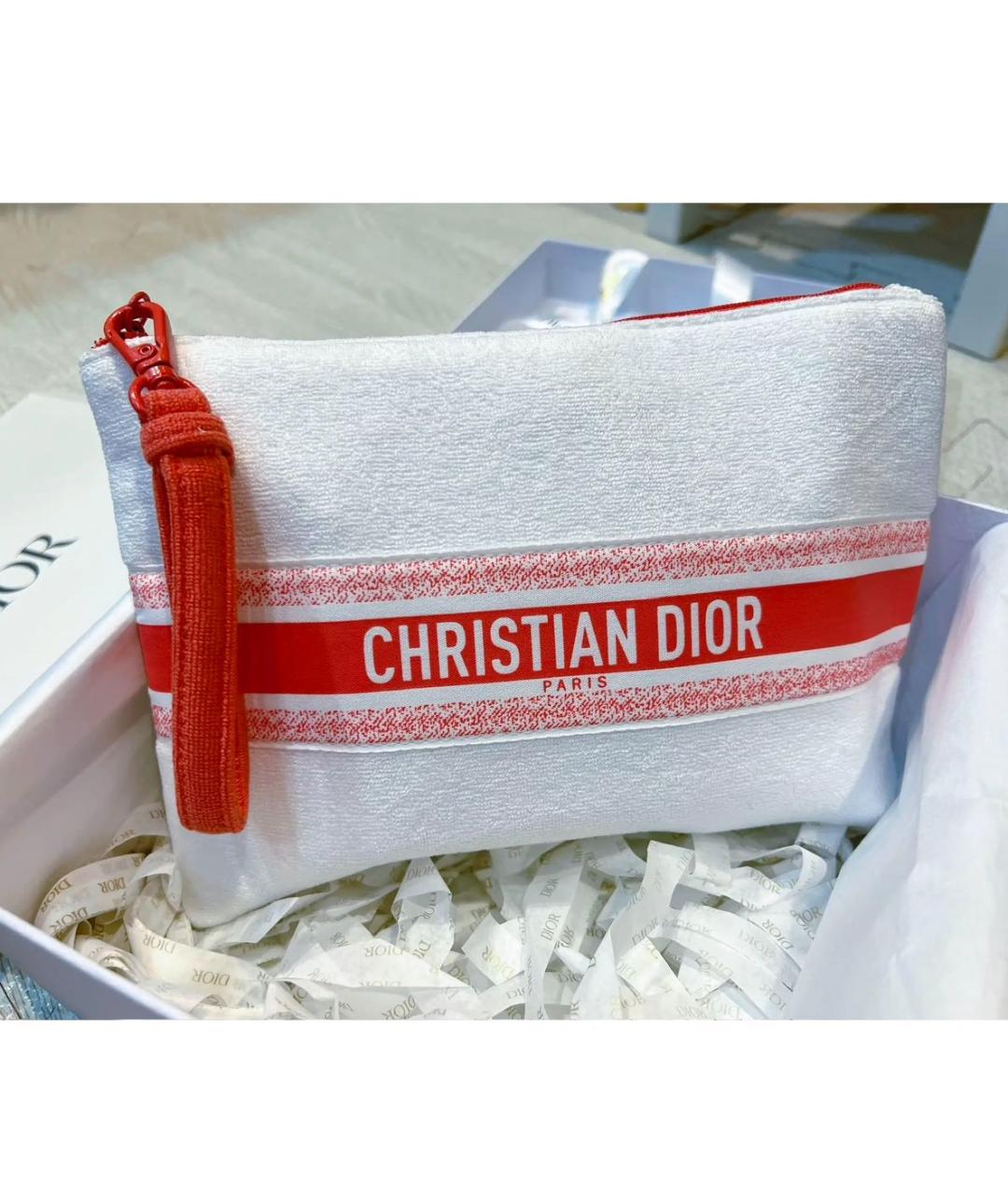 CHRISTIAN DIOR Белая косметичка, фото 4