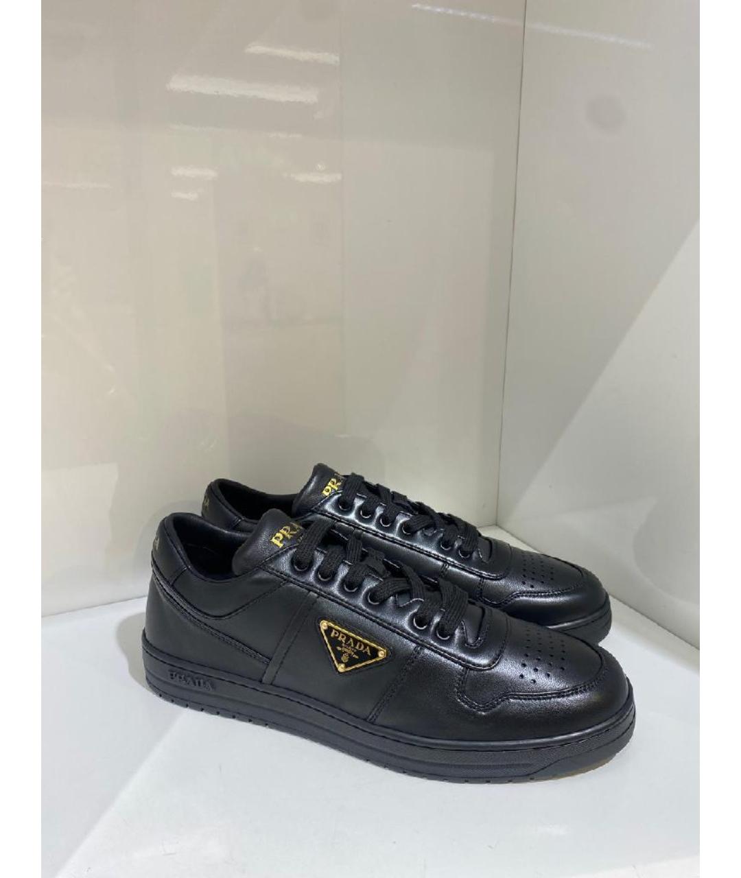 PRADA Черные низкие кроссовки / кеды, фото 2