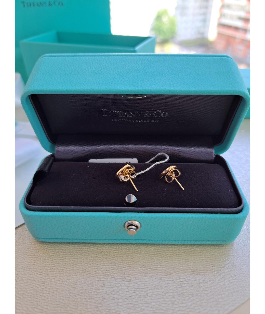 TIFFANY&CO Золотые серьги из желтого золота, фото 3