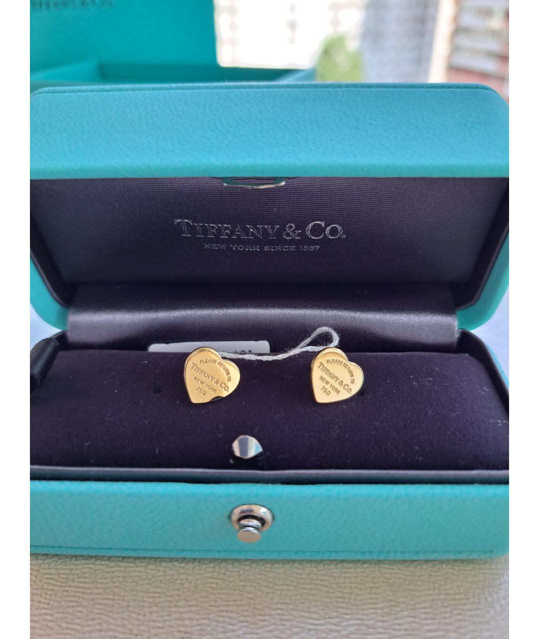 TIFFANY&CO Золотые серьги из желтого золота, фото 2