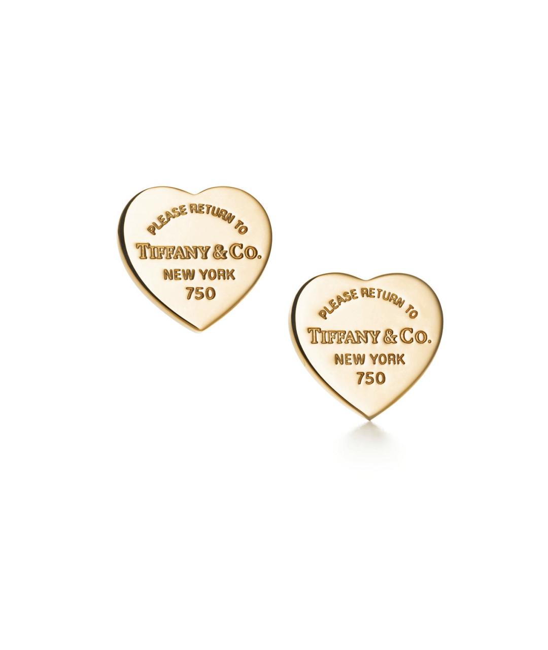 TIFFANY&CO Золотые серьги из желтого золота, фото 5