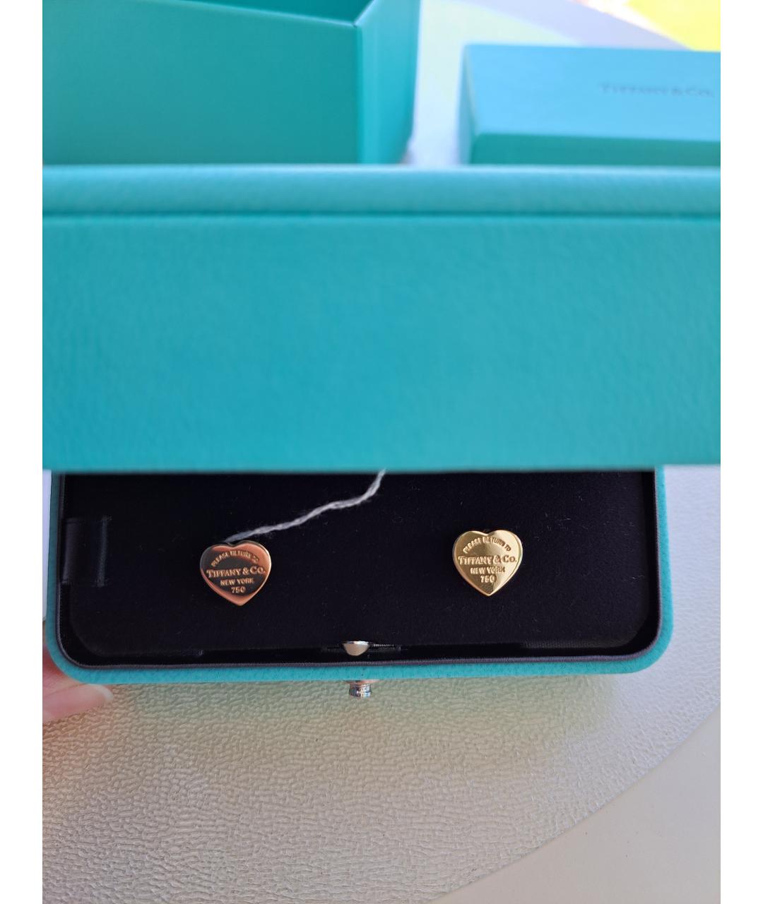 TIFFANY&CO Золотые серьги из желтого золота, фото 4