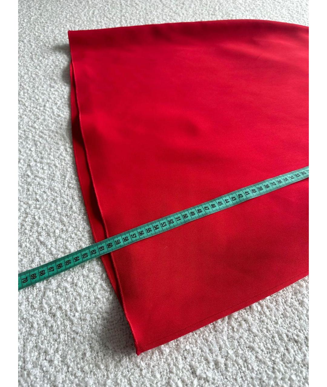 GUCCI Красная шерстяная юбка мини, фото 4