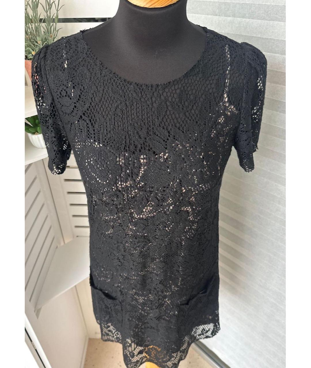 DOLCE&GABBANA Черное кружевное вечернее платье, фото 8