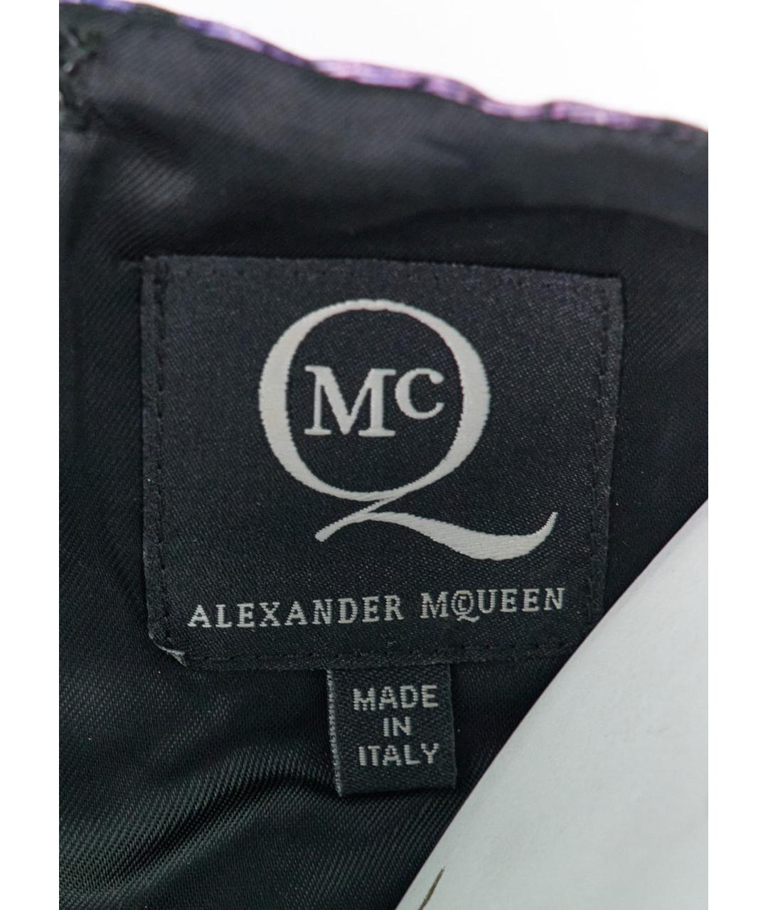 ALEXANDER MCQUEEN Черный хлопковый сарафан, фото 4