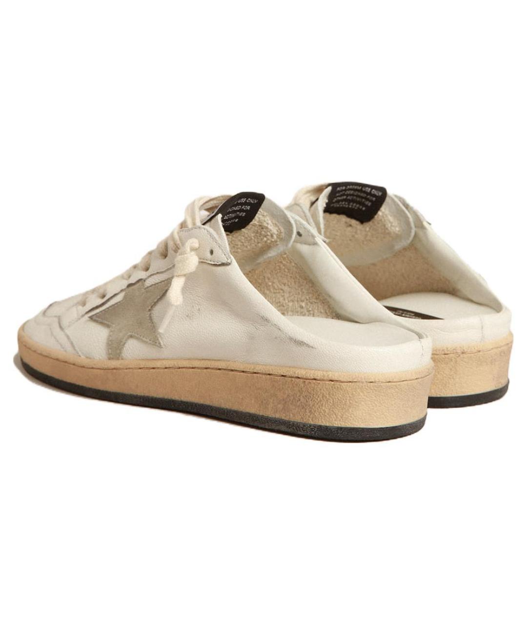 GOLDEN GOOSE DELUXE BRAND Бежевые мюли, фото 4