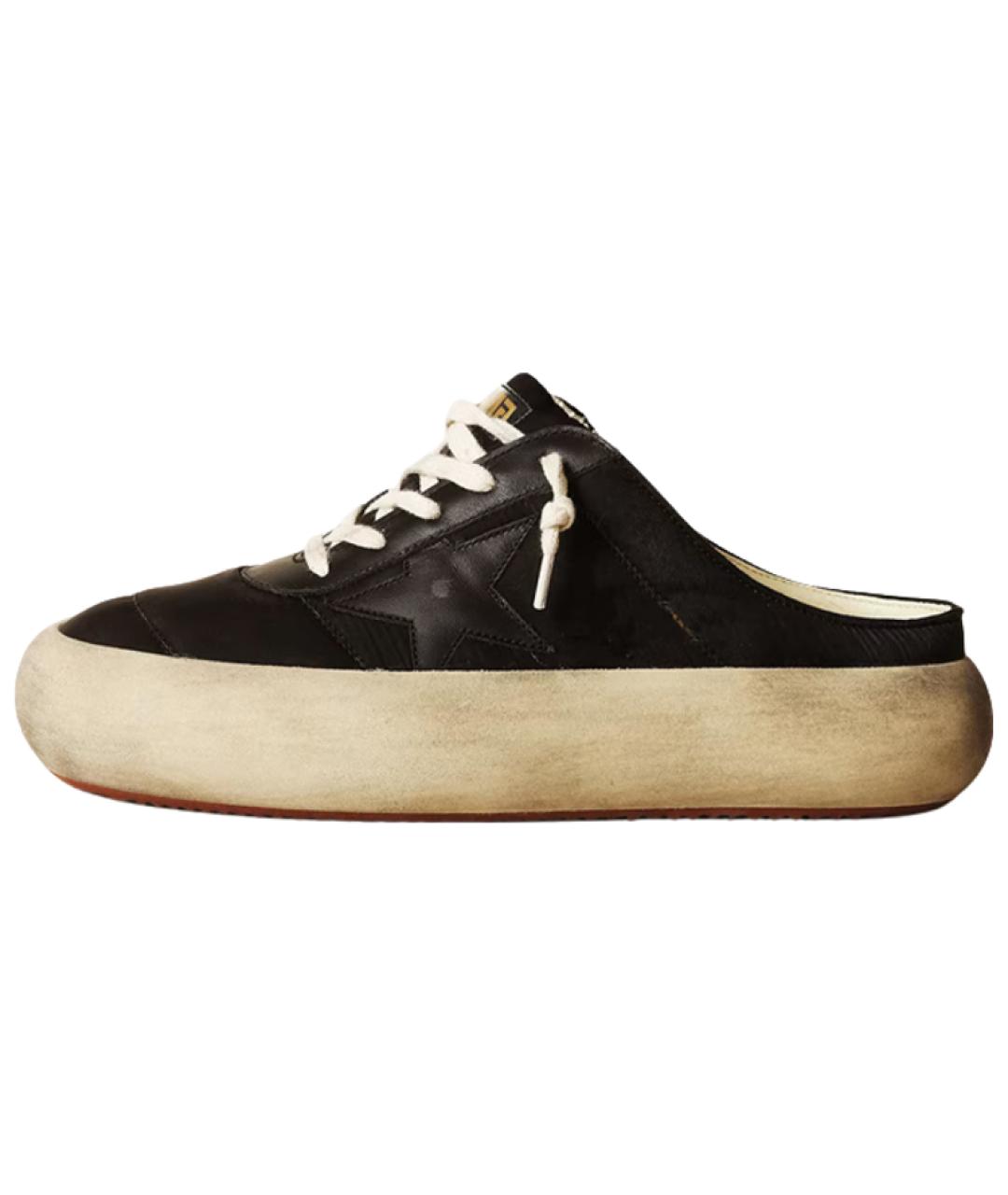 GOLDEN GOOSE DELUXE BRAND Черные мюли, фото 4