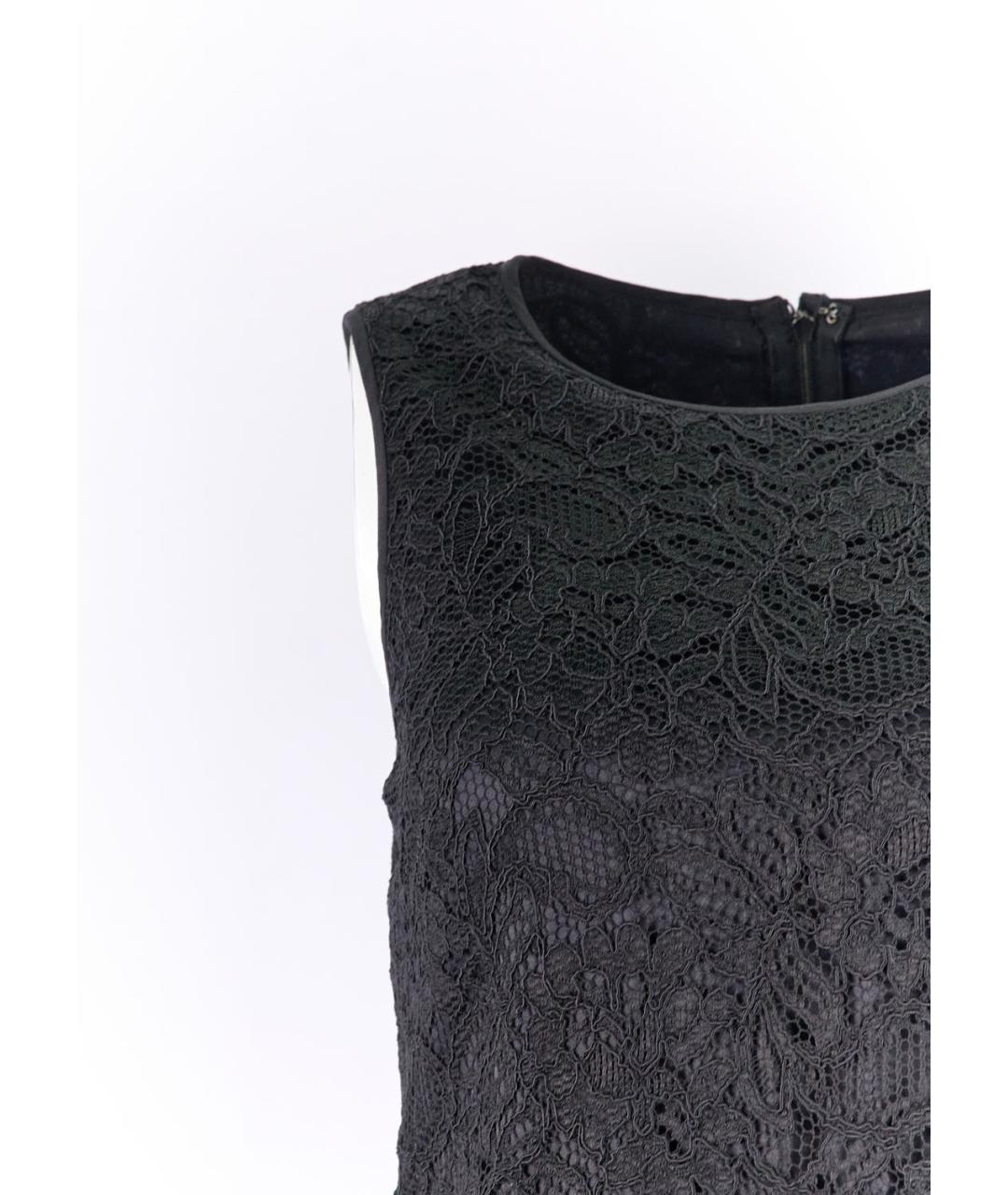 DOLCE&GABBANA Черное вискозное повседневное платье, фото 2