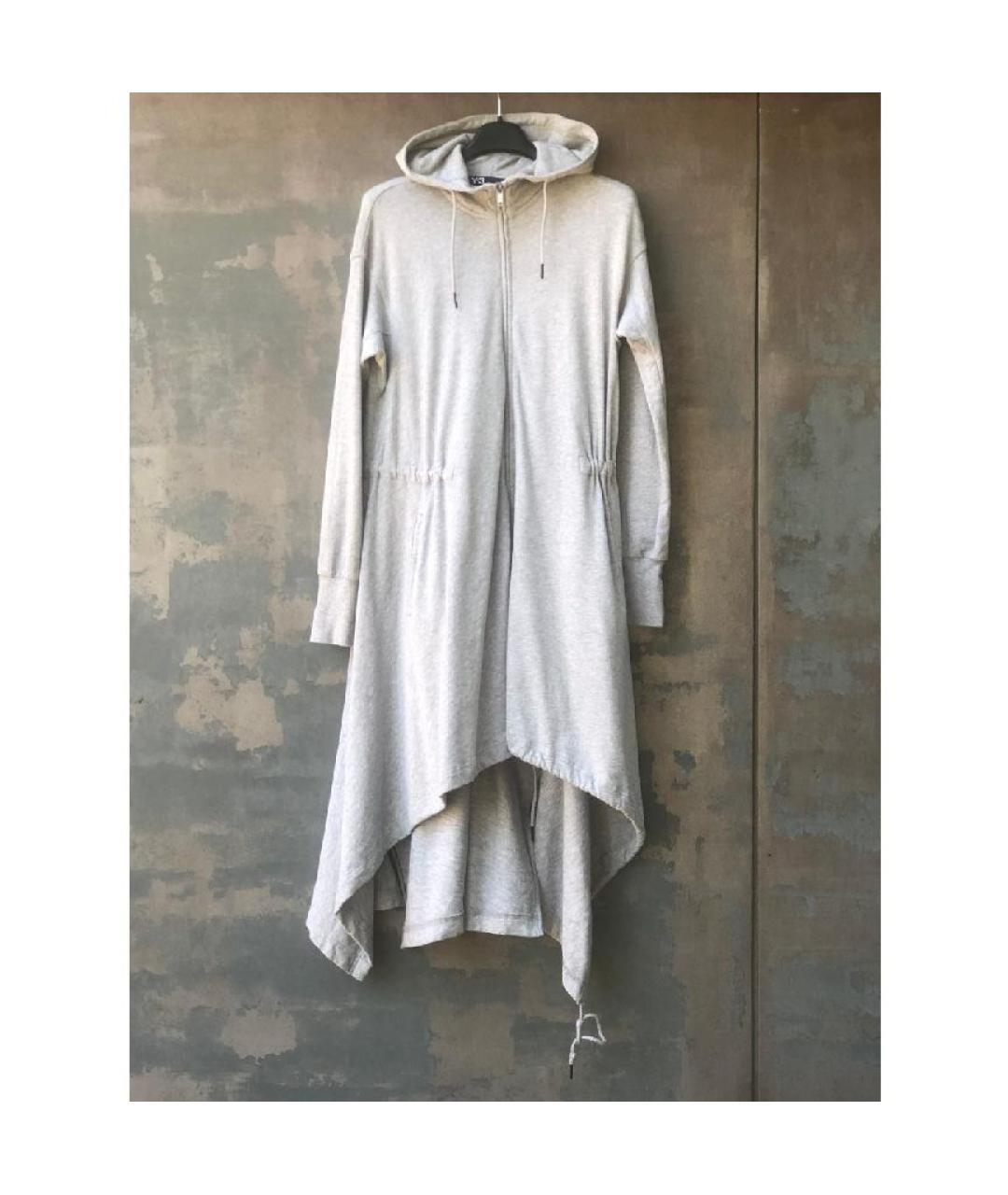 YOHJI YAMAMOTO Серый хлопковый кардиган, фото 9