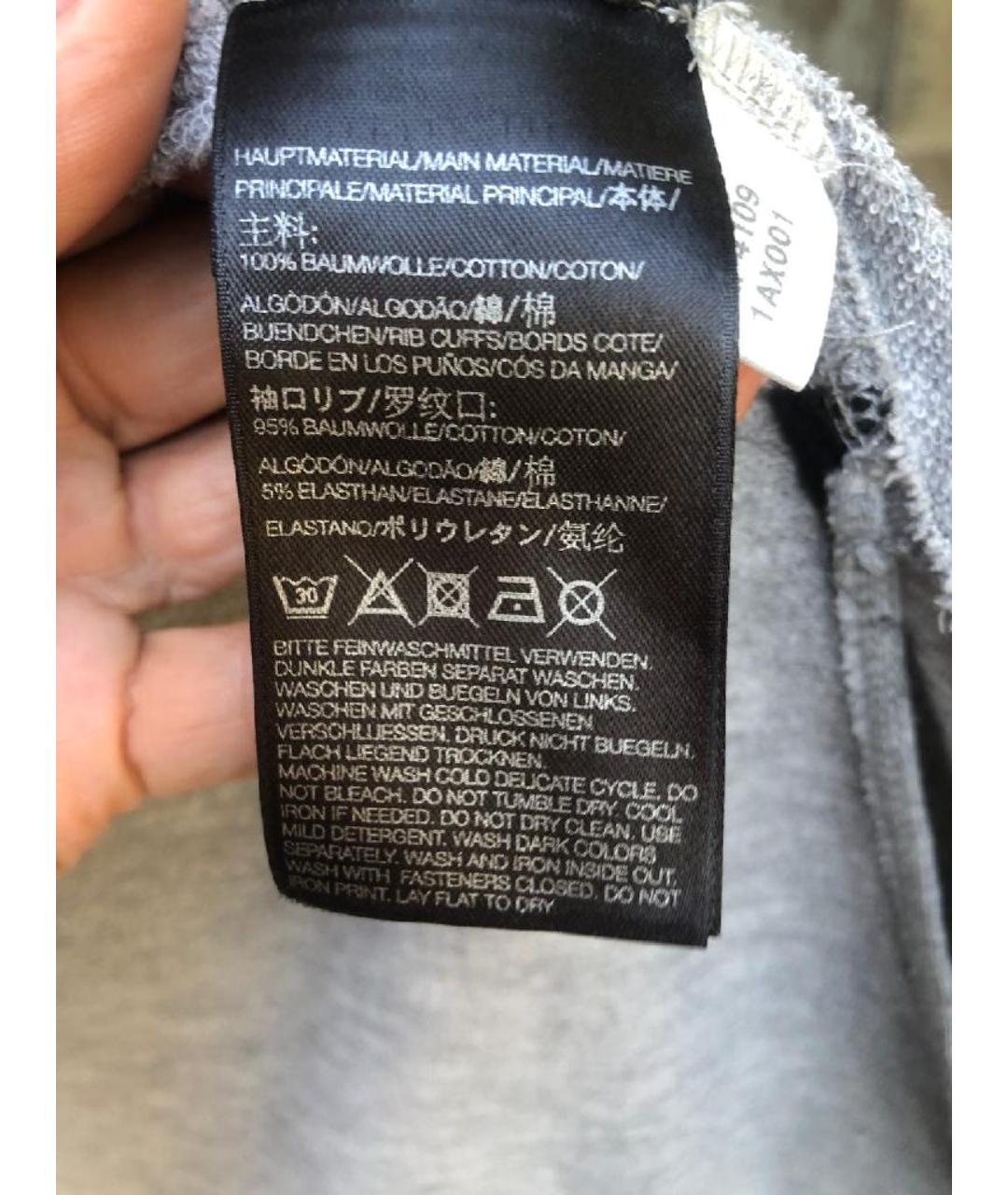 YOHJI YAMAMOTO Серый хлопковый кардиган, фото 4