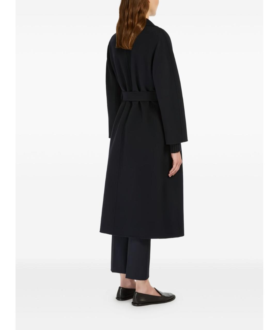 'S MAX MARA Черное шерстяное пальто, фото 4