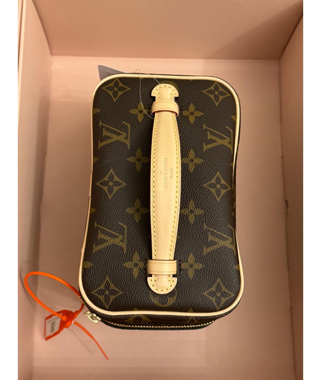 LOUIS VUITTON Коричневая косметичка, фото 3