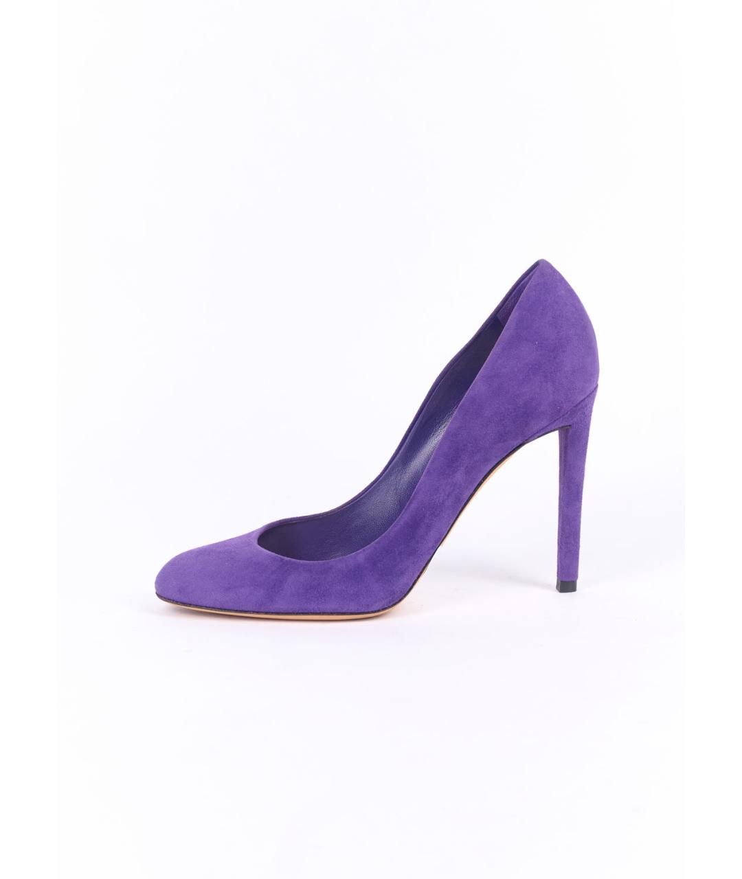 CHRISTIAN DIOR Фиолетовые замшевые туфли, фото 6