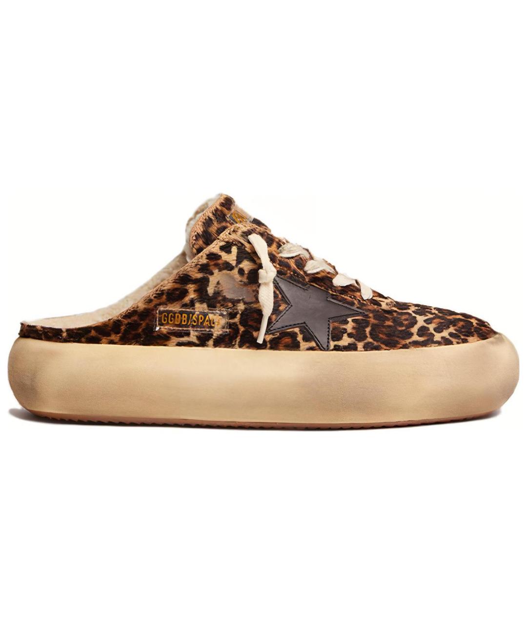 GOLDEN GOOSE DELUXE BRAND Коричневые мюли, фото 1