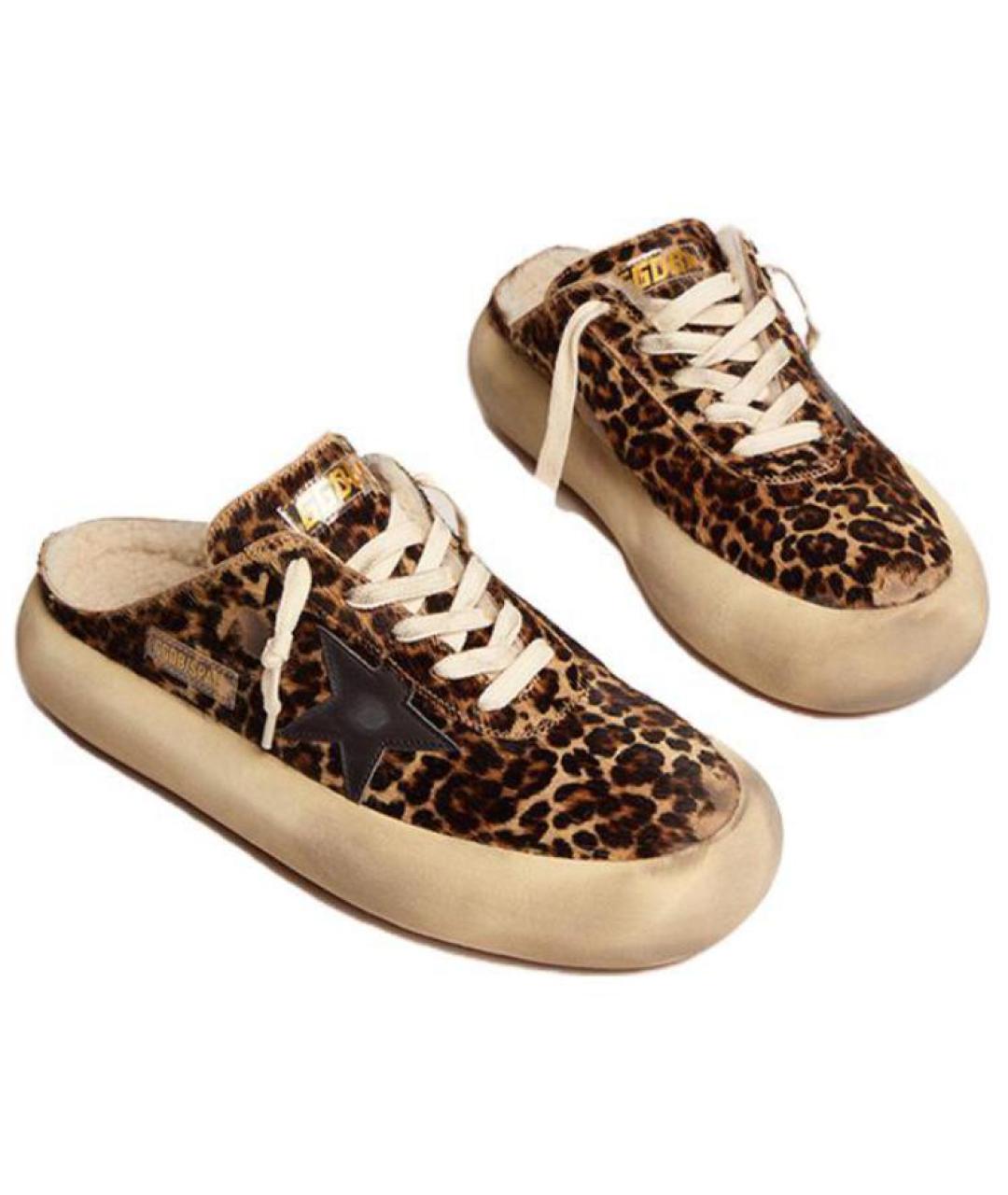 GOLDEN GOOSE DELUXE BRAND Коричневые мюли, фото 3